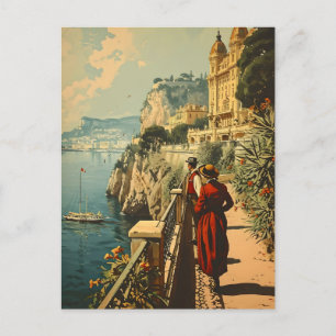 Passeio da Riviera Francesa: Cartão Postal Antigo