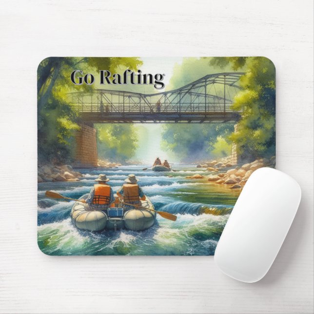 Passeio de Balsa / Rio Águas Brancas Mouse Pad (Com mouse)