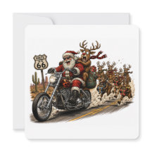 Passeio de Natal de Santa pela Rota 66 Selvagem