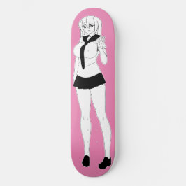 Passeio de skate da Garota Shy Anime