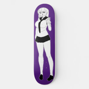 Passeio de skate da Garota Shy Anime