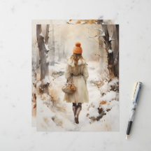 Passeio em Papel de Escrapbook em Floresta de Inve