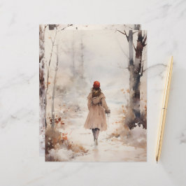 Passeio em Papel de Escrapbook em Floresta de Inve