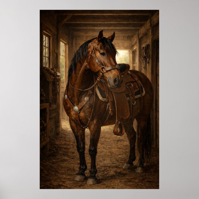 Passeio Matinal | Arte de Cavalo | Poster (Frente)