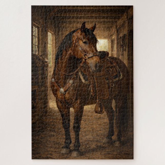 Passeio Matinal | Arte de Cavalo | Quebra-Cabeça (Vertical)