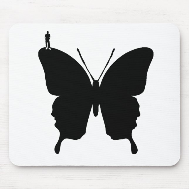 Passeio Mousepad da borboleta (Frente)