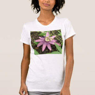 Passionfloral Rosa e Púrpura Damas T Camisa