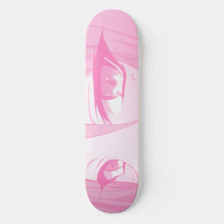 Passo de skate dos olhos de anime tristes