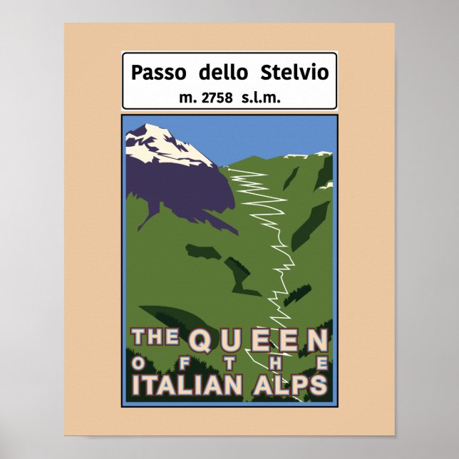 Passo dello Stelvio Poster (Frente)