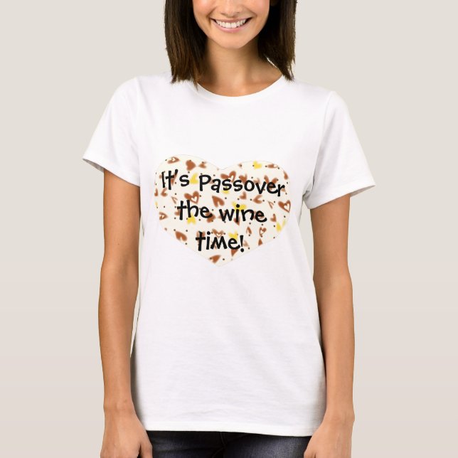 Passover O Tempo Do Vinho! Camiseta Feminina Básic (Frente)