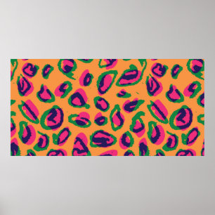 Pasta de ilustração de impressão de leopardo aq