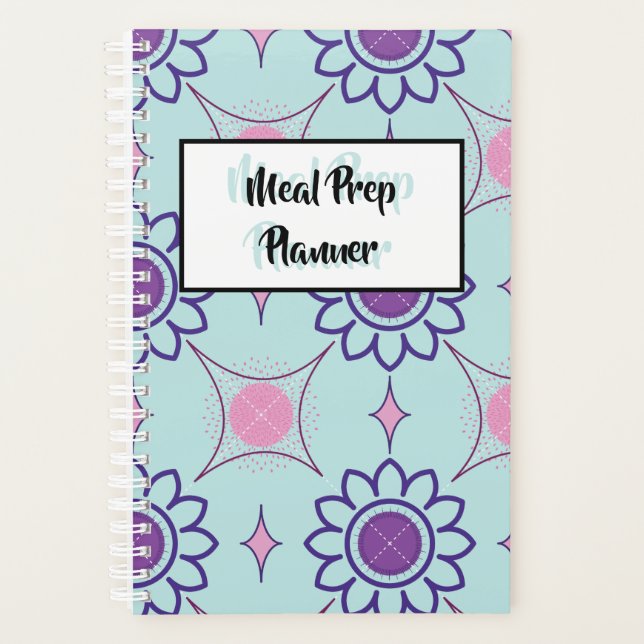 Pasta de Refeições | Planejador geométrico (Frente)