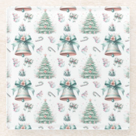 Pasta Mint e Pink Natal Sem Costura