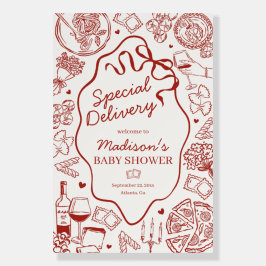 Pasta Special Delivery Italian Baby Shower Welcome