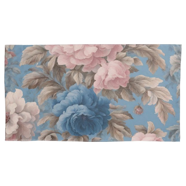 Pasta Vitoriana Azul E Flor Rosa (Frente)