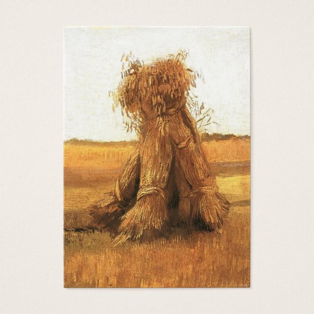 Pastas de trigo em campo, Vincent van Gogh (Frente)