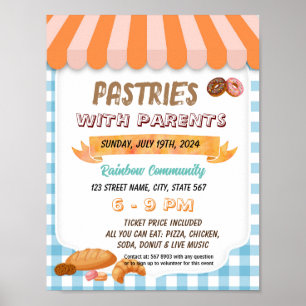 Pastas para poster de folheto de pais