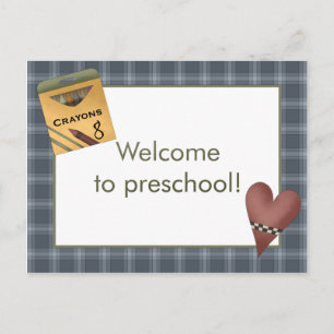 Pastéis e boa vinda do coração ao cartão