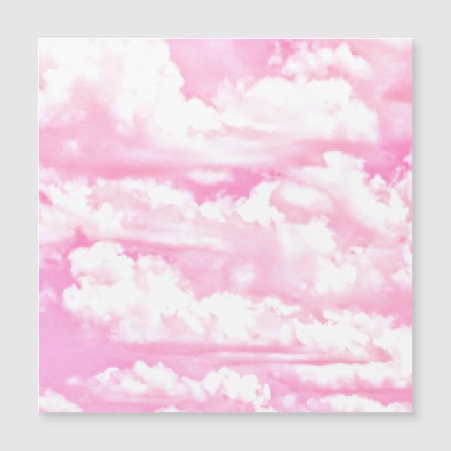 Pastel Baby Pink Happy Cloudy Decor (Frente)