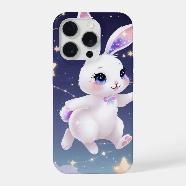 Pastel Bunny Phone Case –Kawaii Star Rabbit iPhone (Verso)
