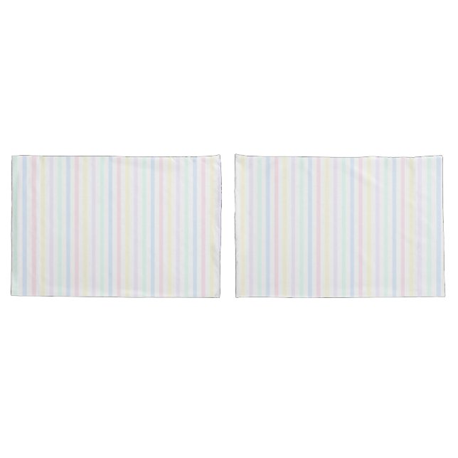 Pastel Candy Stripe Nostalgic 1970 Par de (Verso - conjunto)