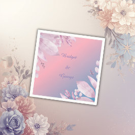 Pastel cereja florescente sakura guardanapos de ca