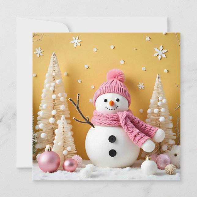 Pastel Christmas - Flat Card  (Frente)