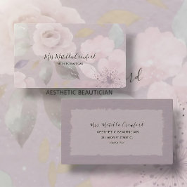 Pastel de aquarelas sombreadas Cartão de visita Fl