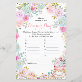 Pastel do Tea Party adivinha o que há na Fralda