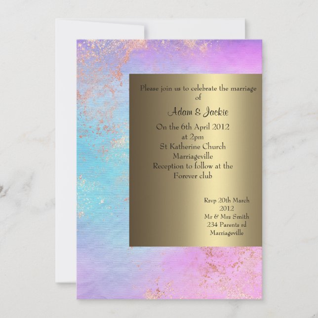 PASTEL DOURADO WEDDING CONVITE NOVO (Frente)