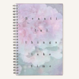 Pastel Dream Floral Spiral Notebook.
