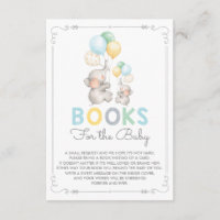 Pastel Elephant Traga um Cartão de Livro para a se