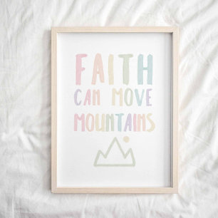 Pastel Faith pode mover sua poster das montanhas