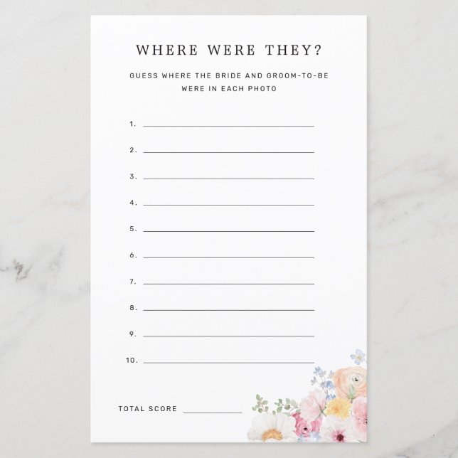 Pastel Floral Colorido Onde Eles Jogavam (Frente)