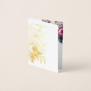 pastel floral vetal de convite de casamento