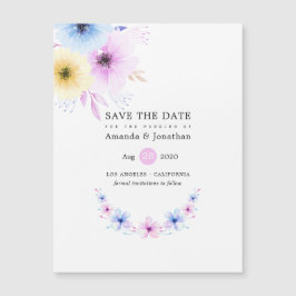 Pastel Floral Wedding Salvar Data