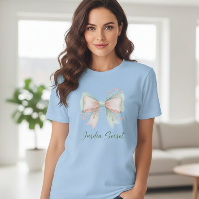Pastel Garden Bow T-Shirt (Criador carregado)