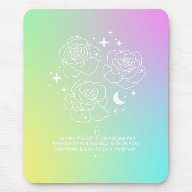 Pastel Glow-Up Mouse Pad (Frente)