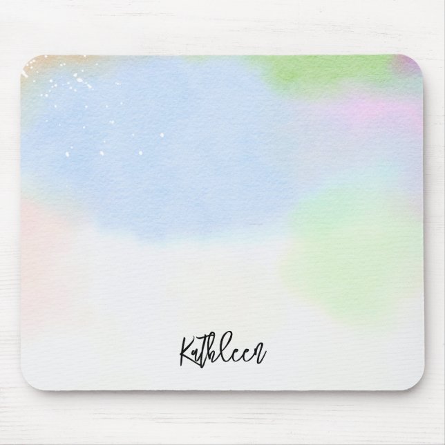 Pastel Gradient Personalized Mouse Pad Stylish (Frente)