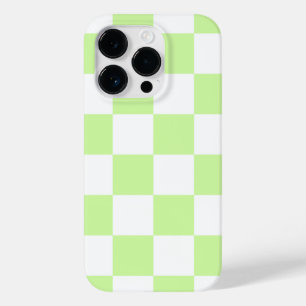 Pastel Green Checkered Gingham Patterno