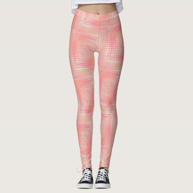 Pastel Hazel Pink Peach Leggings ★ Psydefx (Frente)