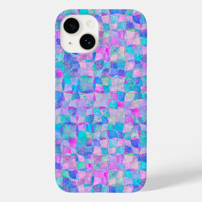 Pastel Iridescent Seamless Geometric Pattern (Verso)