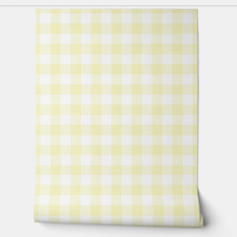Pastel Light Yellow Check Buffalo Plaid