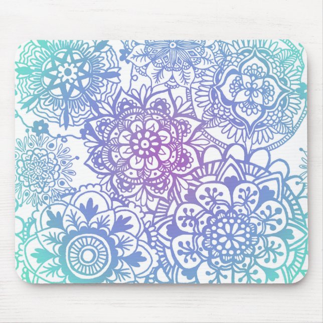 Pastel Mandala - Padrão Mousepad (Frente)