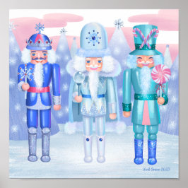 Pastel Nutcracker Kings Art Impressão