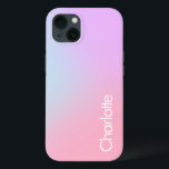 Pastel Ombre Personalizado iPhone 13 Case<br><div class="desc">Caso Personalizado do iPhone 13 do Ombre de Cor de Gradiente</div>