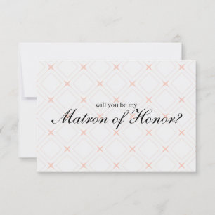 Pastel Peach Cream Você Será Minha Matriz de Honra