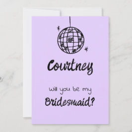 Pastel Penmanship - Lavanda de Convite de Bridesma