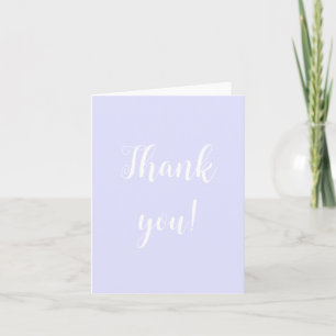 Pastel Periwinkle Purple Obrigado Notas