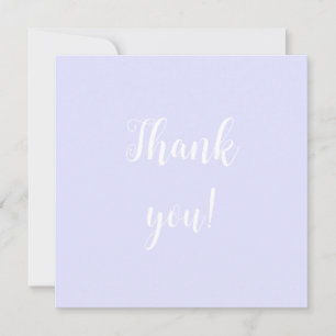 Pastel Periwinkle Purple Obrigado Notas